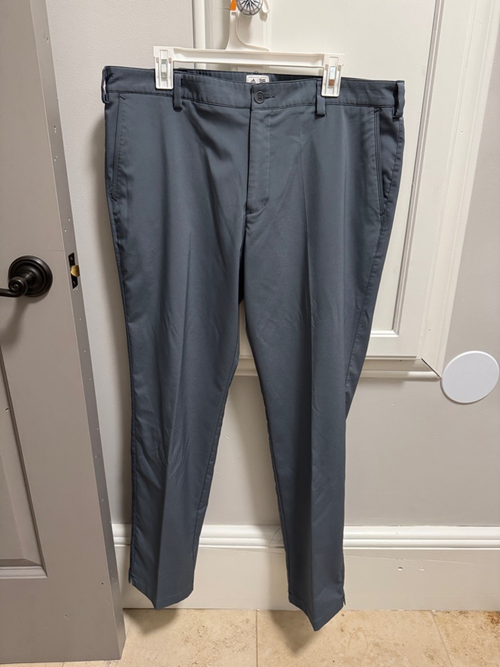 adidas Men's Dress Pants in Charcoal Gray